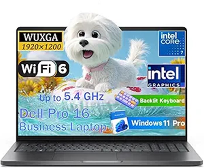 Dell Pro 16 Business Laptop with i7 16GB 1TB SSD