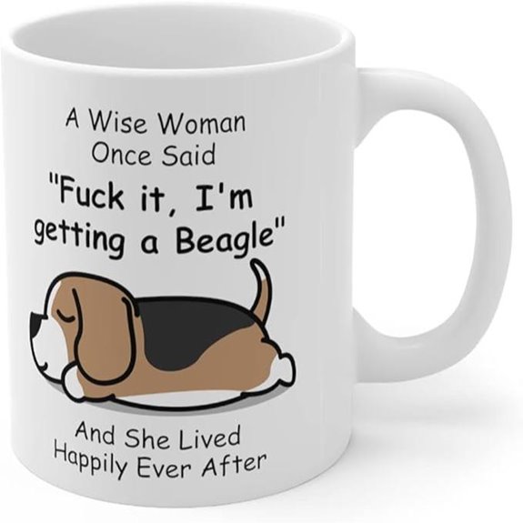 Funny Beagle Coffee Mug for Dog Moms
