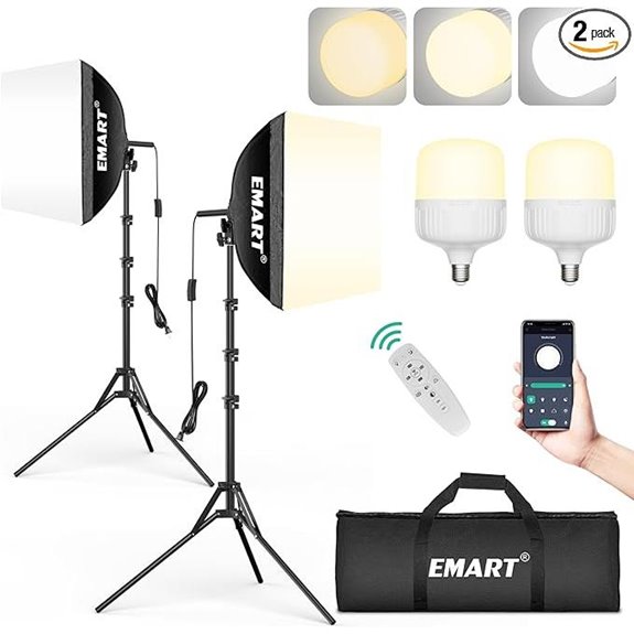 EMART 16x16 Softbox Lighting Kit (2-Pack)