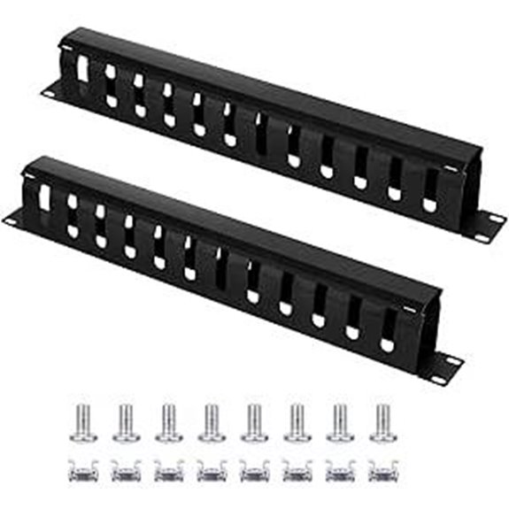 2 Pack 19 Inch Server Rack Cable Management