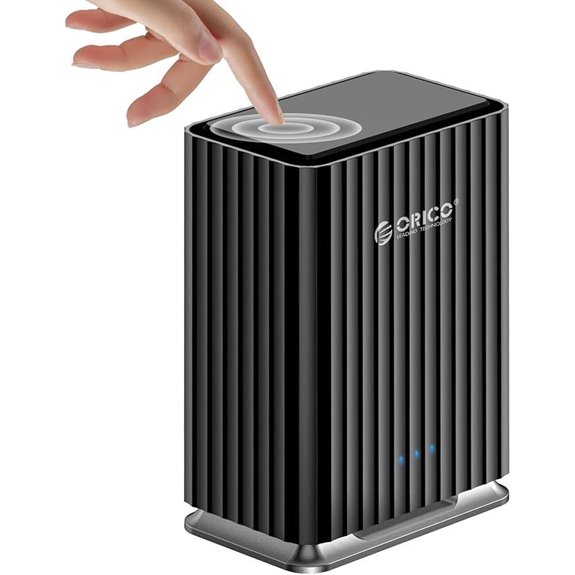 ORICO 2-Bay USB-C Hard Drive Enclosure with Power