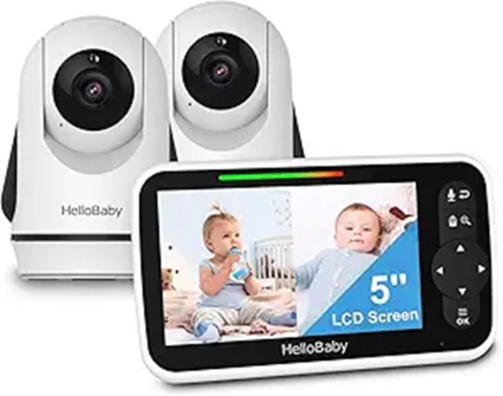 HelloBaby Dual Camera Video Baby Monitor