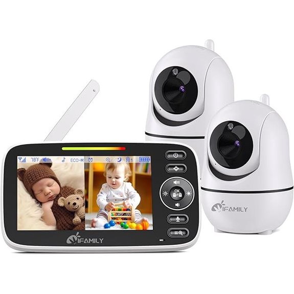 iFamily Split Screen Baby Monitor with Two Cameras