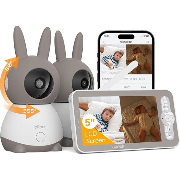 ieGeek 2K Dual-Camera Baby Monitor with Night Vision