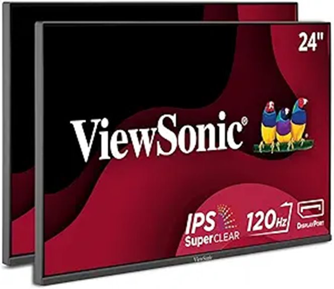 ViewSonic VA2456A-MHD Dual Monitors with HDMI & VESA