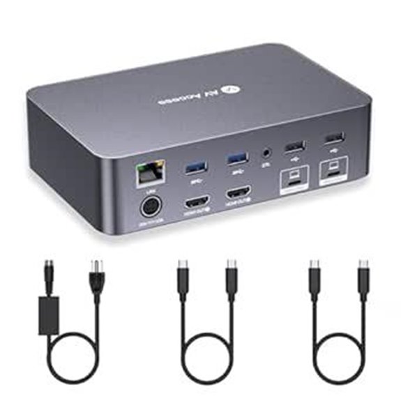 AV Access KVM Switch Dock for Dual Monitors