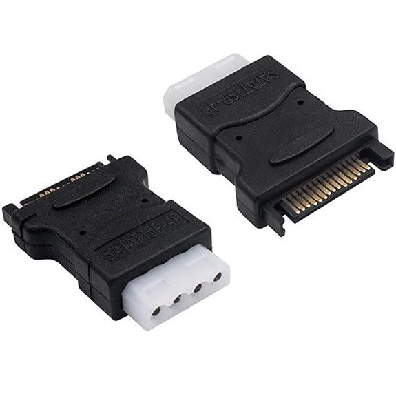 Duttek Molex to SATA Power Adapter (2 Pack)