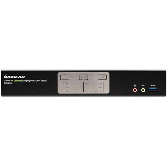 IOGEAR 2-Port 4K DisplayPort KVM Switch with Audio