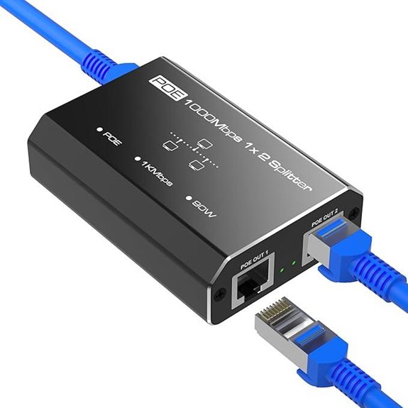 PoE Splitter 2 Port Gigabit Network Hub