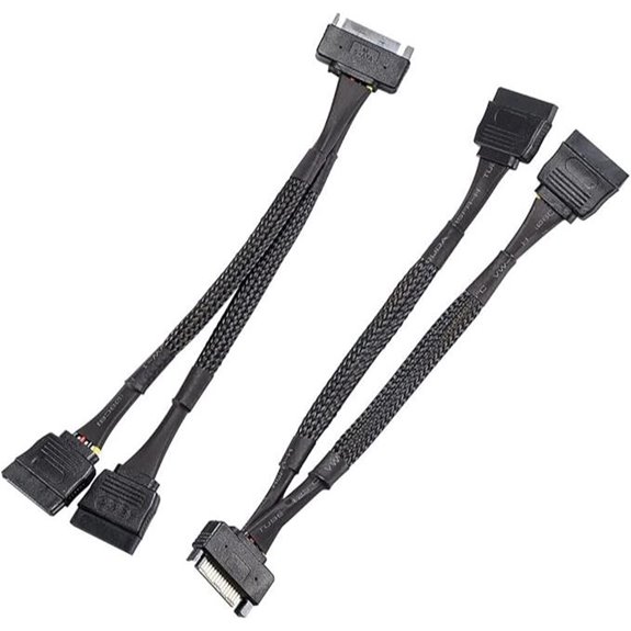 SATA Power Splitter Cable (2 Pack)