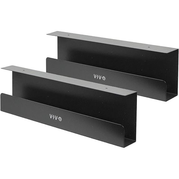 VIVO Under Desk Cable Management Trays (2 Pack)