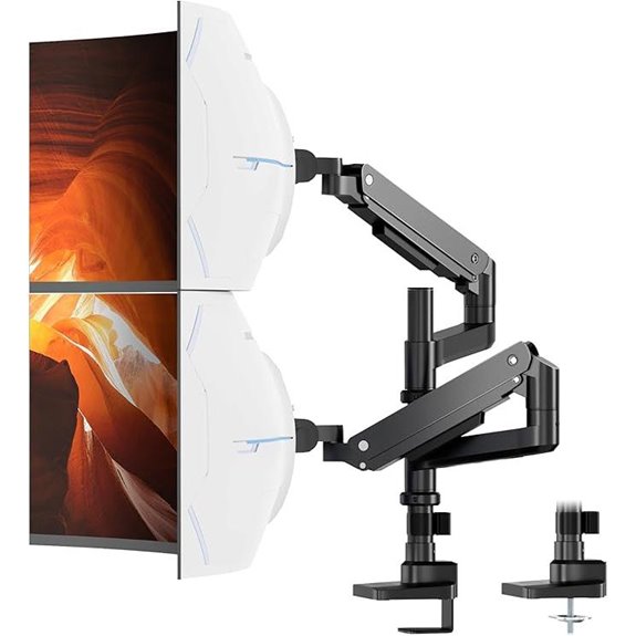 dual ultrawide monitor arm