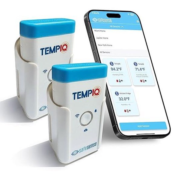 TEMPIQ WiFi 2-Pack Temperature & Humidity Sensors