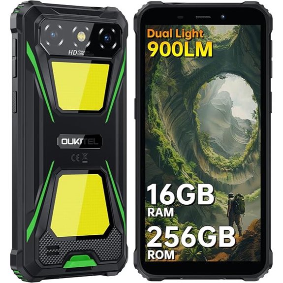 OUKITEL G5 Rugged Smartphone 16GB+256GB IP68 Waterproof