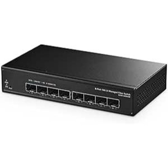 8-Port 10G Managed SFP Switch with Fiber Support