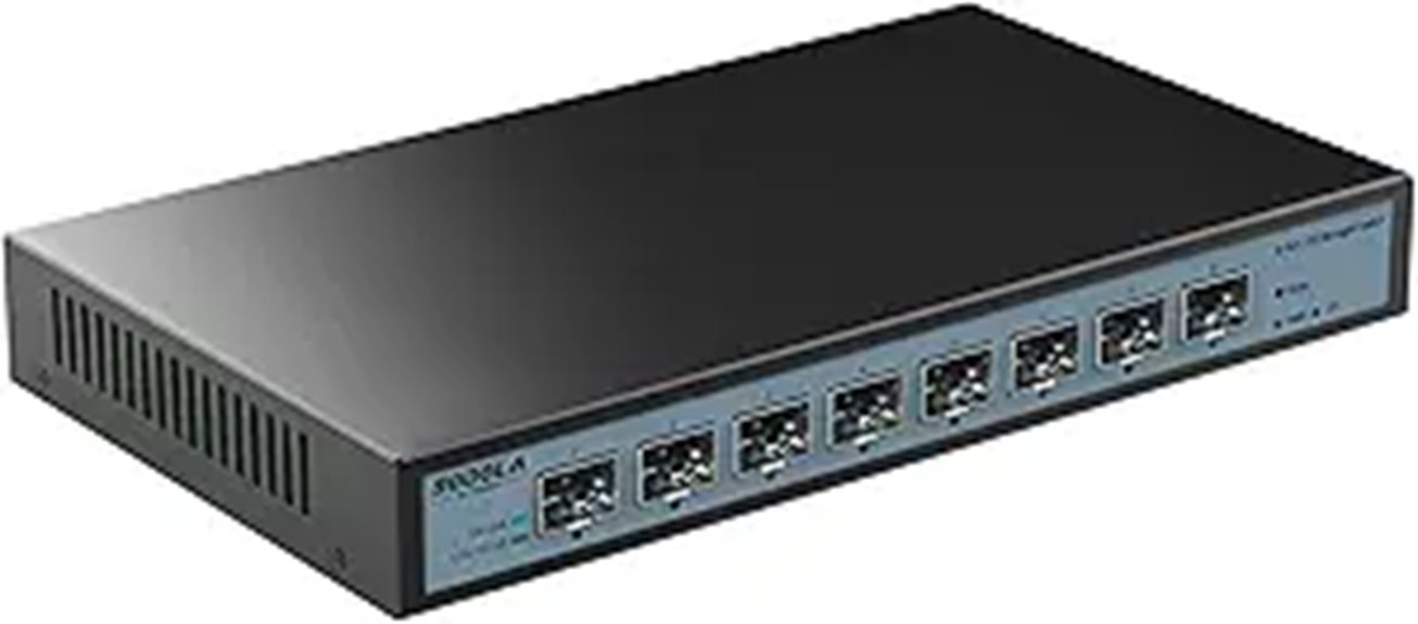 SODOLA 8-Port 10G Managed Switch with SFP