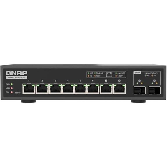 QNAP 8-Port Multi-Gig 10GbE Lite Network Switch