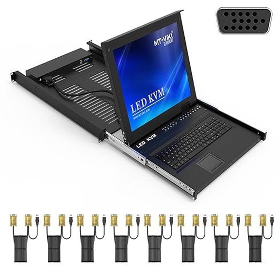 MT-VIKI 8-Port KVM Over IP with 17 LCD