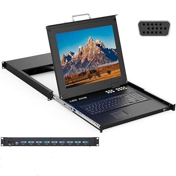 MT-VIKI 8-Port Rack KVM Switch with 17 LCD