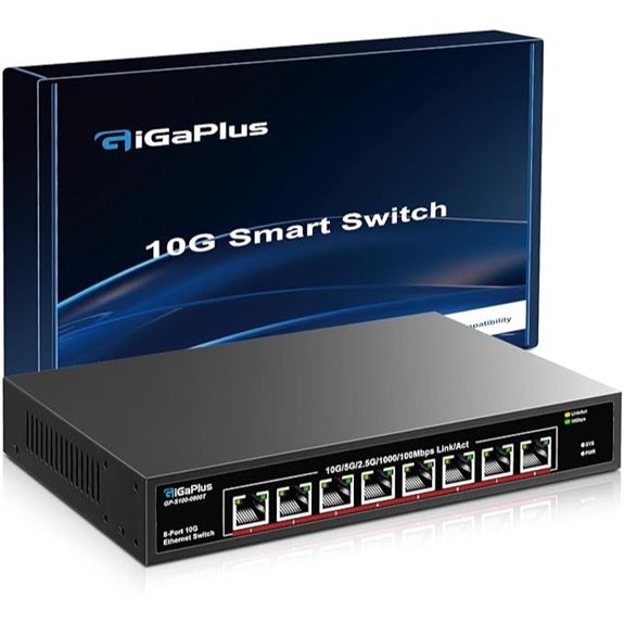 8-Port 10Gb Ethernet Switch Unmanaged Plug & Play