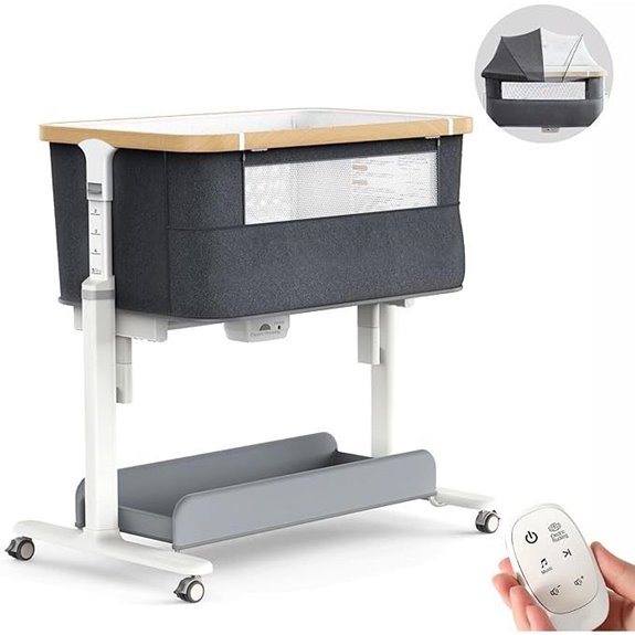 Electric Baby Bassinet with 3 Rocking Modes