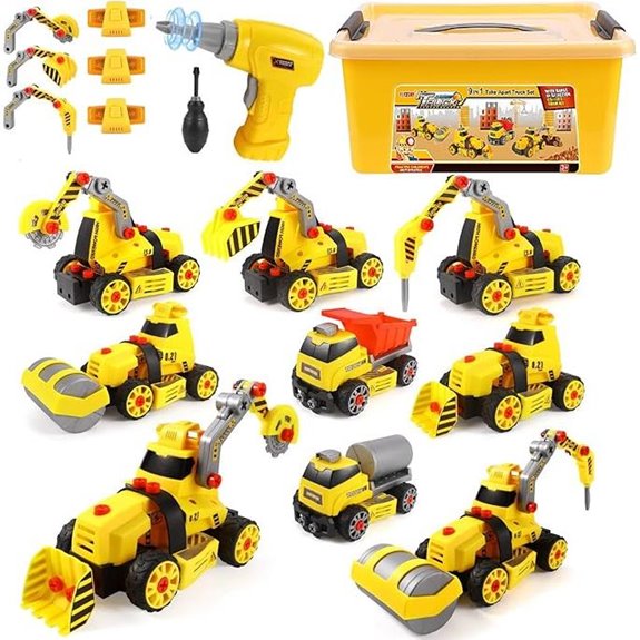 Electric Drill Construction Set Take Apart Toys (9 in 3)