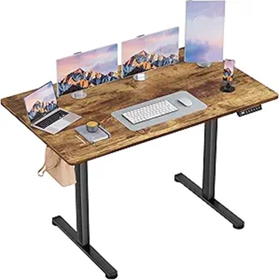 Furmax Electric Sit-Stand Desk with Memory 45x24
