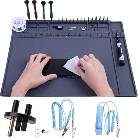 ESD Safe Soldering Mat for Electronics Repair