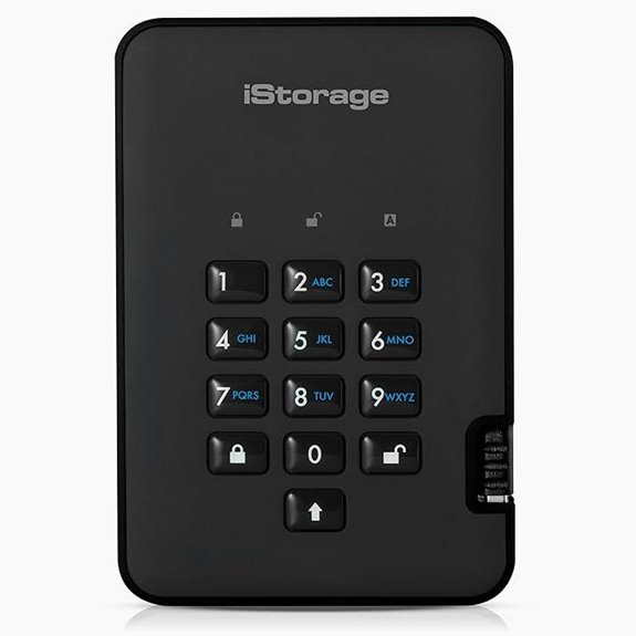 iStorage diskAshur2 1TB Portable Encrypted Hard Drive