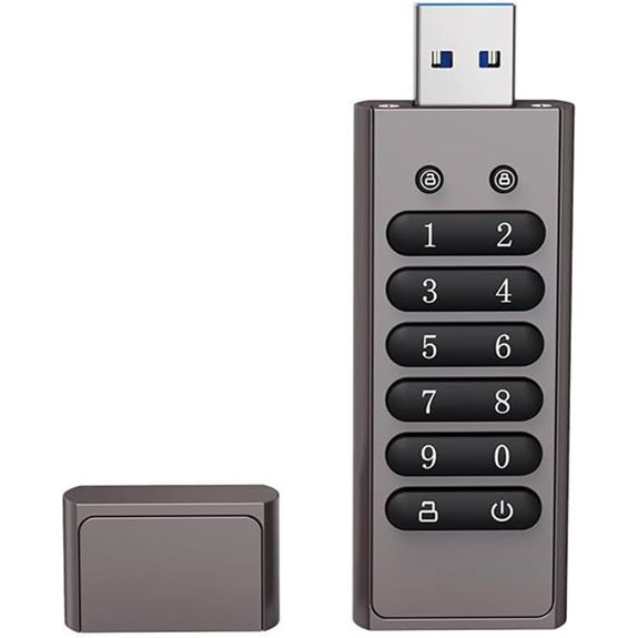 Encrypted 64GB USB Flash Drive with Password Security