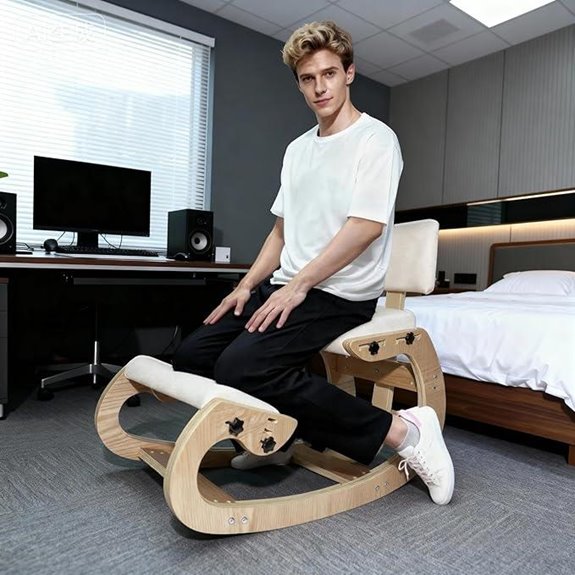 CHIESMA Ergonomic Kneeling Chair with Back Support