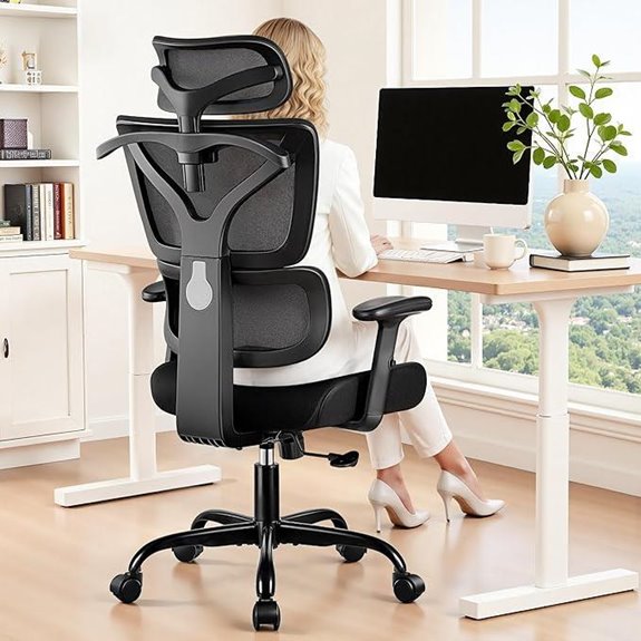 Ergonomic High Back Office Chair with Lumbar Support