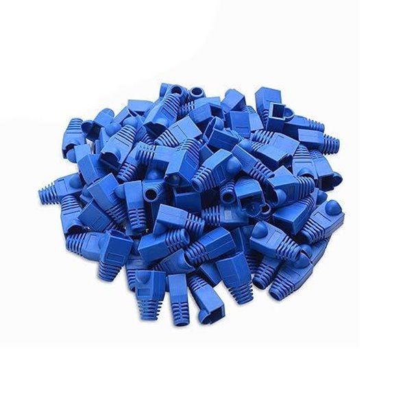 RJ45 Ethernet Cable Strain Relief Boots 100-Pack