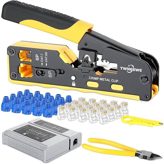 RJ45 Crimp Tool Kit for Ethernet and Phone Connectors