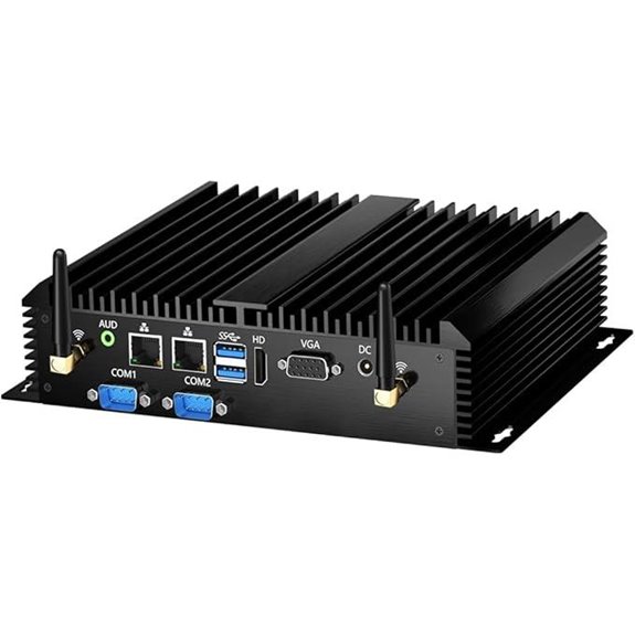 Fanless Industrial Mini PC with Core i7 and Wi-Fi
