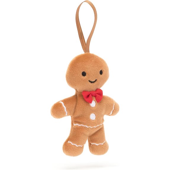 Jellycat Festive Folly Gingerbread Fred Ornament