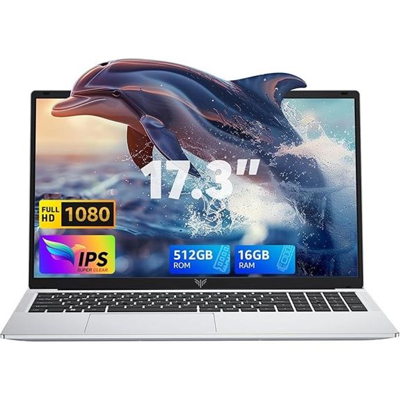 17.3 FHD Laptop 12th Gen 16GB RAM 512GB SSD