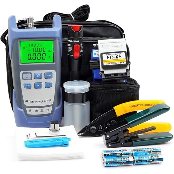 FTTH Fiber Optic Tools Kit with Visual Fault Locator