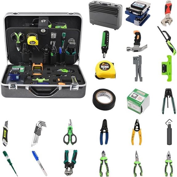 KomShine FTTH Fiber Optic Tool Kit with Wavelength Meter