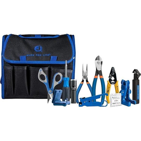 Jonard TK-120 Fiber Optic Tool Kit (12-Piece Set)