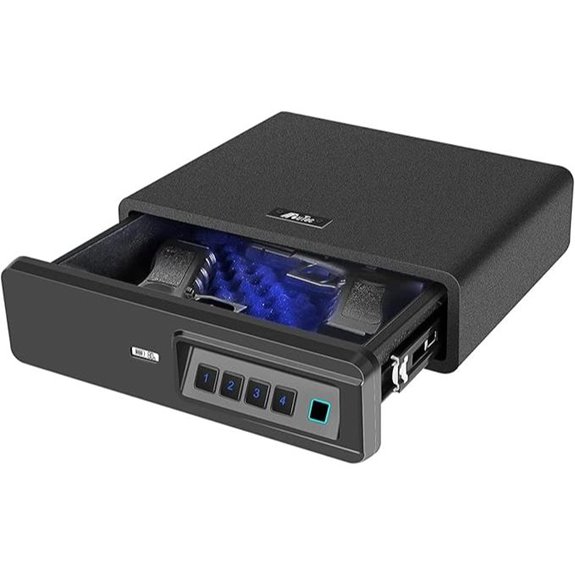 Biometric Fingerprint Safe for Two Pistols