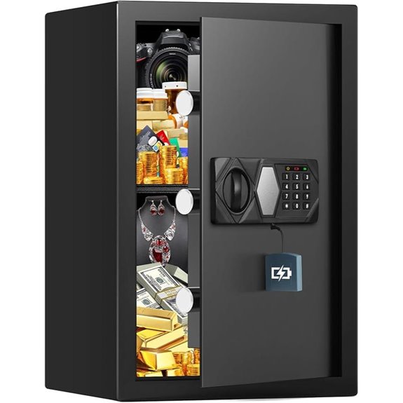 Large Fireproof Safe with Alarm and Backup Keys