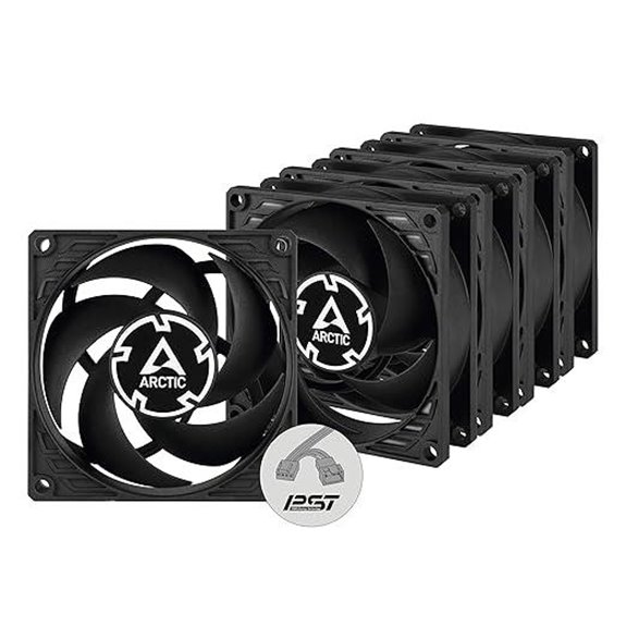 ARCTIC P8 PWM PST 80mm Case Fans (5 Pack)