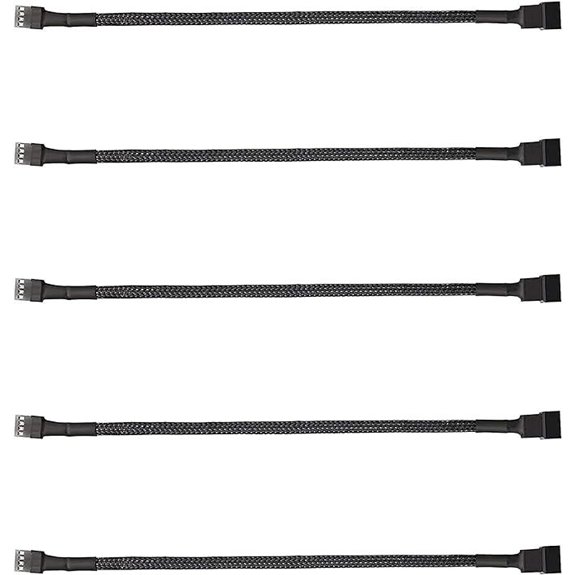 5-Pack 4-Pin PWM Fan Splitter Cable