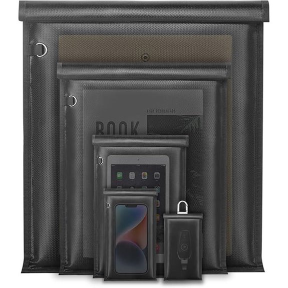 Yaokvide 5 Pack Faraday Signal Blocking Bags