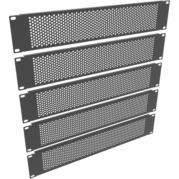 5 Pack 2U Steel Venting Rack Panel Spacers