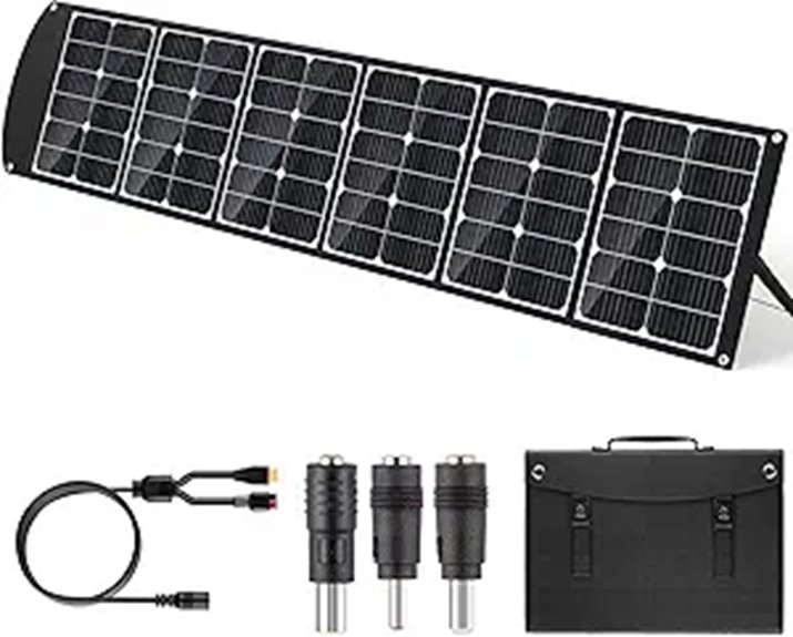Portable 200W Foldable Solar Panel with USB & AC