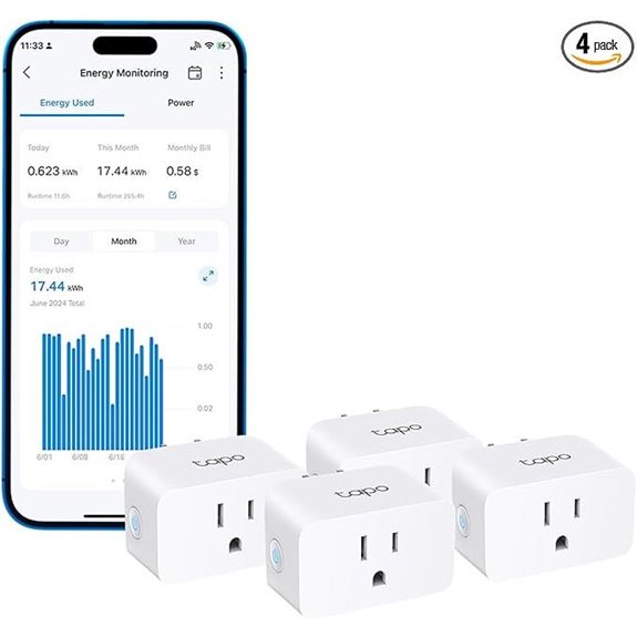 TP-Link Tapo Smart Wi-Fi Plug (4-Pack)