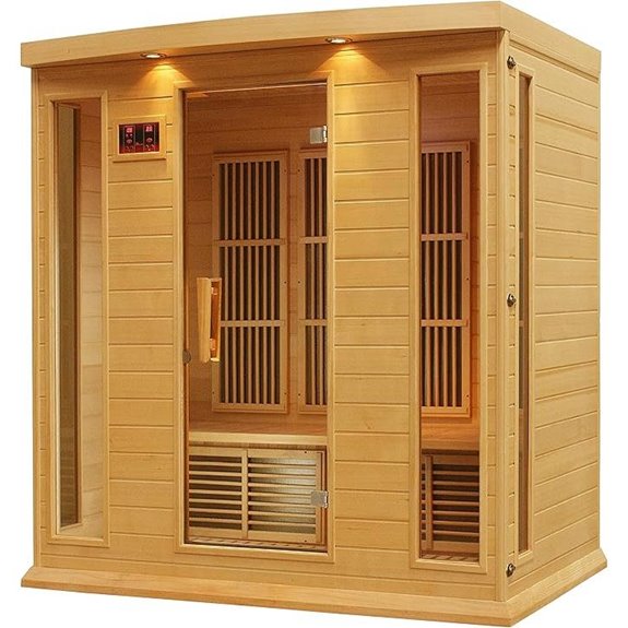 DYNAMIC SAUNAS Maxxus 4-Person Low EMF Infrared Sauna