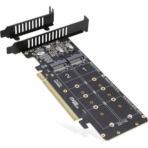 RIITOP PCIe NVMe Adapter for 4 SSDs